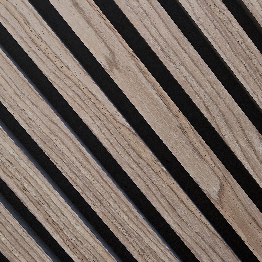 Akoestisch wandpaneel warm noten 300 x 60 cm