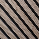 Akoestisch wandpaneel warm noten 300 x 60 cm