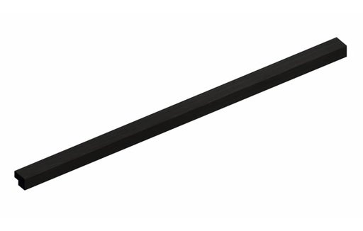 Eindlat zwart 300 cm