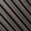 Akoestisch wandpaneel gerookt eiken 300 x 60 cm