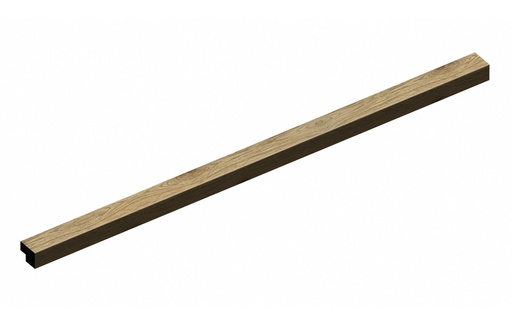 Eindlat natuurlijk eiken 300 cm