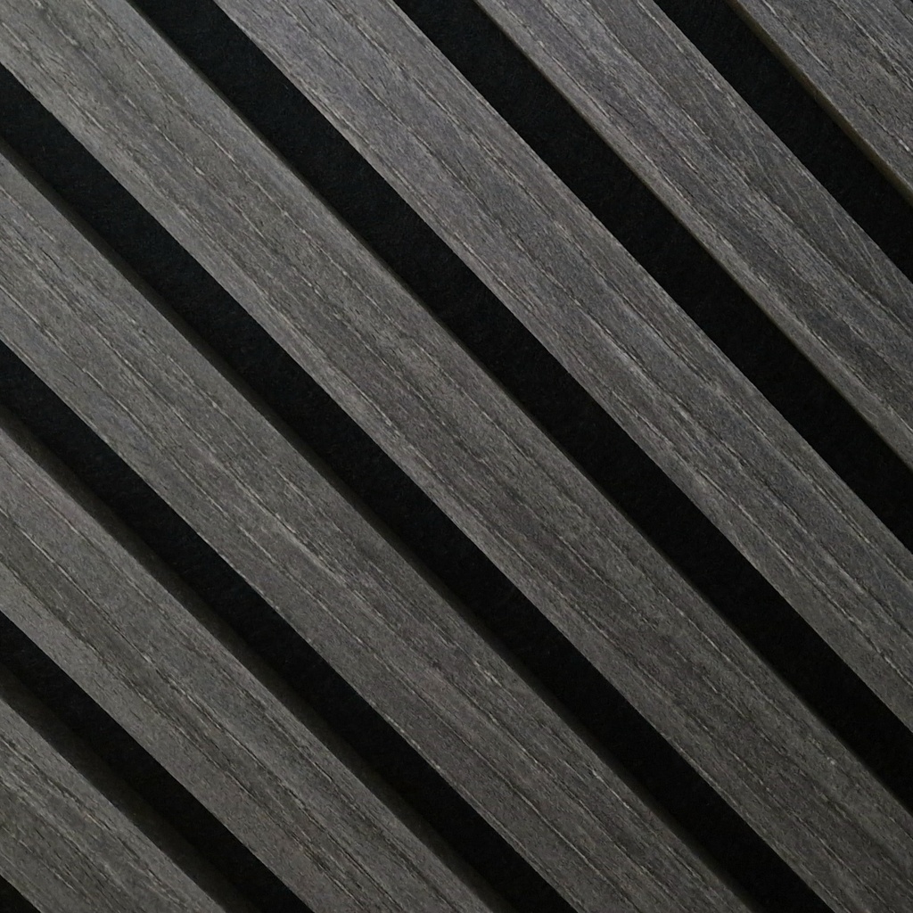 Akoestisch stoer wandpaneel zwart 300 x 60 cm