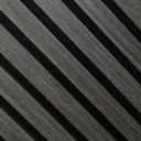 Akoestisch stoer wandpaneel zwart 300 x 60 cm